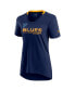 ფოტო #3 პროდუქტის Women's Navy St. Louis Blues Authentic Pro Locker Room T-shirt