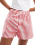 Luna boxer short in red stripe