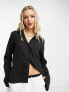 Фото #1 товара Weekday Nova lighterweight shirt in black