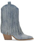 ფოტო #2 პროდუქტის Paredisa Rhinestone Fringe Cowboy Booties