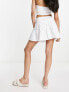 Фото #3 товара ASOS DESIGN flippy broderie mini skirt in white