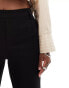 Фото #4 товара Object mid rise pull on flared trousers in black