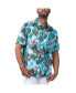 Men's Light Blue Las Vegas Raiders Jungle Parrot Party Button-Up Shirt