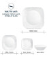 Cherish Square 16 Pc. Dinnerware Set, Service for 4