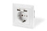 DIGITUS Safety socket for flush mounting with 2 USB ports