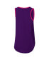 Фото #4 товара Women's Purple Alex Bowman A Game Scoop Neck Tank Top