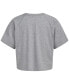 Big Girls Short-Sleeve Waist-Length Raglan Heather T-Shirt Grey W/ Multi, S (8) - фото #6