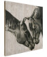 Фото #4 товара "Horse Love Portrait" Fine Giclee Printed Directly on Hand Finished Ash Wood Wall Art, 32" x 32" x 1.5"