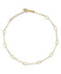 ფოტო #1 პროდუქტის Oval Anklet in 14k Yellow Gold