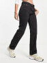 Фото #1 товара Weekday Pin mid rise straight leg jean in black