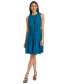 ფოტო #1 პროდუქტის Women's Crewneck Sleeveless A-Line Dress