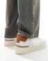 Фото #3 товара Polo Ralph Lauren Masters Court suede mix trainer with logo in beige