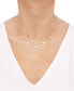 ფოტო #2 პროდუქტის Butterfly Dangle Collar Necklace in 10k Gold, 16" + 2" extender