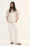 Фото #3 товара Frayed-edge Twill Pants