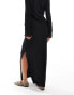 Фото #4 товара Vero Moda textured jersey maxi skirt co-ord in black