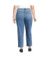 ფოტო #2 პროდუქტის Plus Size Denim High Rise Utility Cargo Ankle Jeans