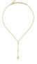 Modern women´s gold-plated steel necklace T-Design TJAXA09