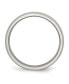 Stainless Steel Polished 4mm Half Round Band Ring