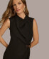 ფოტო #6 პროდუქტის Women's Mock-Neck Shift Dress