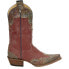 Фото #1 товара Justin Boots Vera Red Snip Toe Cowboy Womens Red Casual Boots L4454