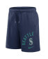 Men's Navy Seattle Mariners Arched Kicker Shorts