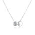 Фото #1 товара Fine silver necklace with zircons AGS867 / 47