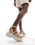 Фото #1 товара ASOS DESIGN Tari rope detail flatforms in natural