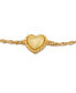 ფოტო #2 პროდუქტის Gold-Tone Heart Charm Link Bracelet