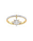 ფოტო #1 პროდუქტის North Star Design Sterling Silver Diamond Charm Women Ring