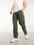 Фото #3 товара Cotton:On relaxed carpenter trousers in khaki corduroy