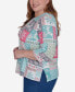 ფოტო #5 პროდუქტის Plus Size Classic Reindeer Patchwork Top