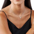 Delicate silver necklace with Pavé Heart zircons MKC1520AN040