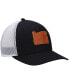 ფოტო #4 პროდუქტის Men's Black Oregon Leather State Applique Trucker Snapback Hat
