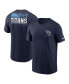 Фото #4 товара Men's Navy Tennessee Titans Team Incline T-shirt