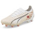 Фото #2 товара Puma Liberty X Ultra Firm GroundAg Soccer Cleats Womens White Sneakers Athletic