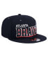 Фото #3 товара Men's Navy Atlanta Braves Game Day Bold 9FIFTY Snapback Hat