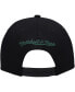 Фото #4 товара Men's Black, White Seattle SuperSonics Hardwood Classics Wear Away Visor Snapback Hat