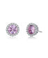 Фото #1 товара Elegant Round Stud Earrings with Clear Round Cubic Zirconia