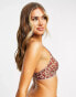 Фото #4 товара Monki Birgit tringle mesh bralette in red floral print