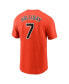 Фото #3 товара Men's Jackson Holliday Orange Baltimore Orioles Fuse Name Number T-Shirt