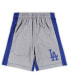 ფოტო #4 პროდუქტის Infant Boys and Girls Royal, Heather Gray Los Angeles Dodgers Stealing Homebase 2.0 T-shirt and Shorts Set