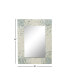 Grey Coastal Mother of Pearl Wall Mirror, 36 x 48 Бежевый, XLARGE - фото #6