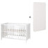 2in1 Baby- & Beistellbett + Matratze