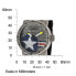 Invicta Men's 11647 DNA Bomber Silver Dial Black Silicone Watch