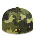 Фото #5 товара Men's Camo Pittsburgh Pirates 2022 Armed Forces Day On-Field Low Profile 59FIFTY Hat