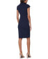 Women's V-Neck Cap Sleeve Sheath Dress