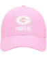 Big Girls Pink Green Bay Packers Rose MVP Adjustable Hat