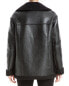 Max Studio Leatherette Zip Front Jacket Women's Xs