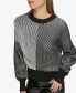 Фото #2 товара Women's Crewneck Transfer Ribbed Sweater