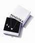 ფოტო #4 პროდუქტის 14k Gold-plated Pearl Halo Necklace and Earring Gift Set